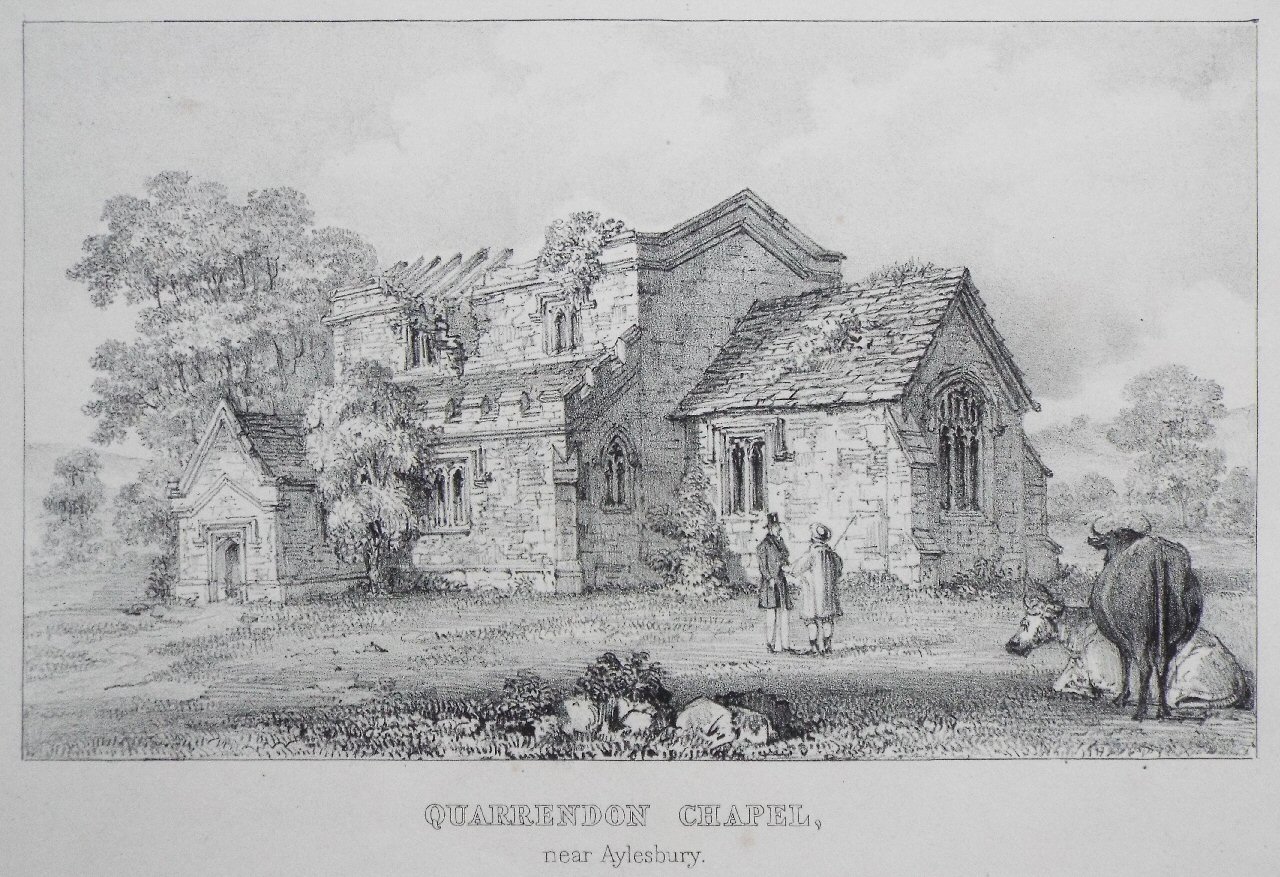 Lithograph - Quarrington Chapel, near Aylesbury.